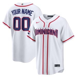Custom Dominican Republic Baseball 2026 World Baseball Classic White Home Jersey – All Stitched