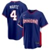 Ketel Marte Dominican Republic Baseball 2026 World Baseball Classic Royal Blue Road Jersey – All Stitched
