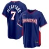 Sandy Alcantara Dominican Republic Baseball 2026 World Baseball Classic Royal Blue Road Jersey – All Stitched