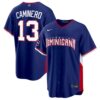 Junior Caminero Dominican Republic Baseball 2026 World Baseball Classic Royal Blue Road Jersey – All Stitched