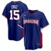 Oneil Cruz Dominican Republic Baseball 2026 World Baseball Classic Royal Blue Road Jersey – All Stitched
