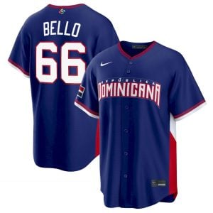 Brayan Bello Dominican Republic Baseball 2026 World Baseball Classic Royal Blue Road Jersey – All Stitched
