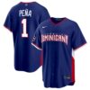 Jeremy Peña Dominican Republic Baseball 2026 World Baseball Classic Royal Blue Road Jersey – All Stitched