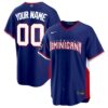 Custom Dominican Republic Baseball 2026 World Baseball Classic Royal Blue Road Jersey – All Stitched