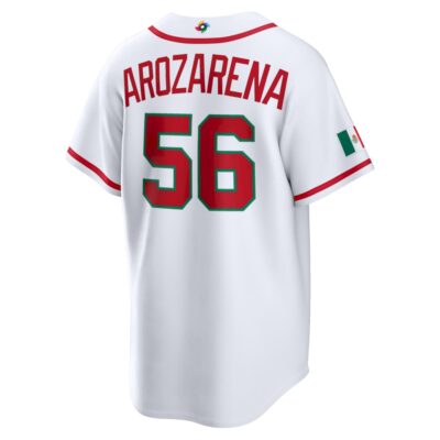 Randy Arozarena Mexico Baseball 2026 World Baseball Classic White Home Jersey – All Stitched