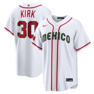 Alejandro Kirk Mexico Baseball 2026 World Baseball Classic White Home Jersey – All Stitched