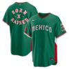 Born x Raised Mexico Baseball 2026 World Baseball Classic Green Road Jersey – All Stitched
