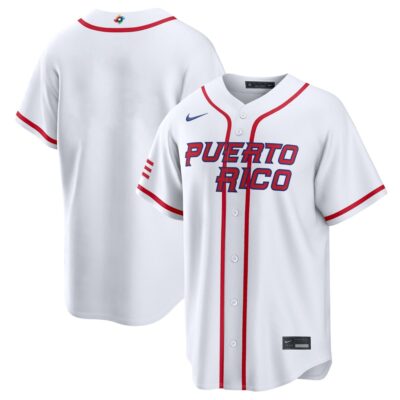 Puerto Rico Baseball 2026 World Baseball Classic White Home Jersey – All Stitched