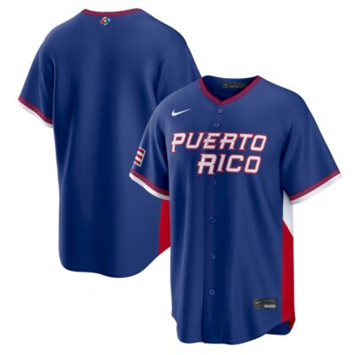 Puerto Rico Baseball 2026 World Baseball Classic Royal Road Jersey – All Stitched