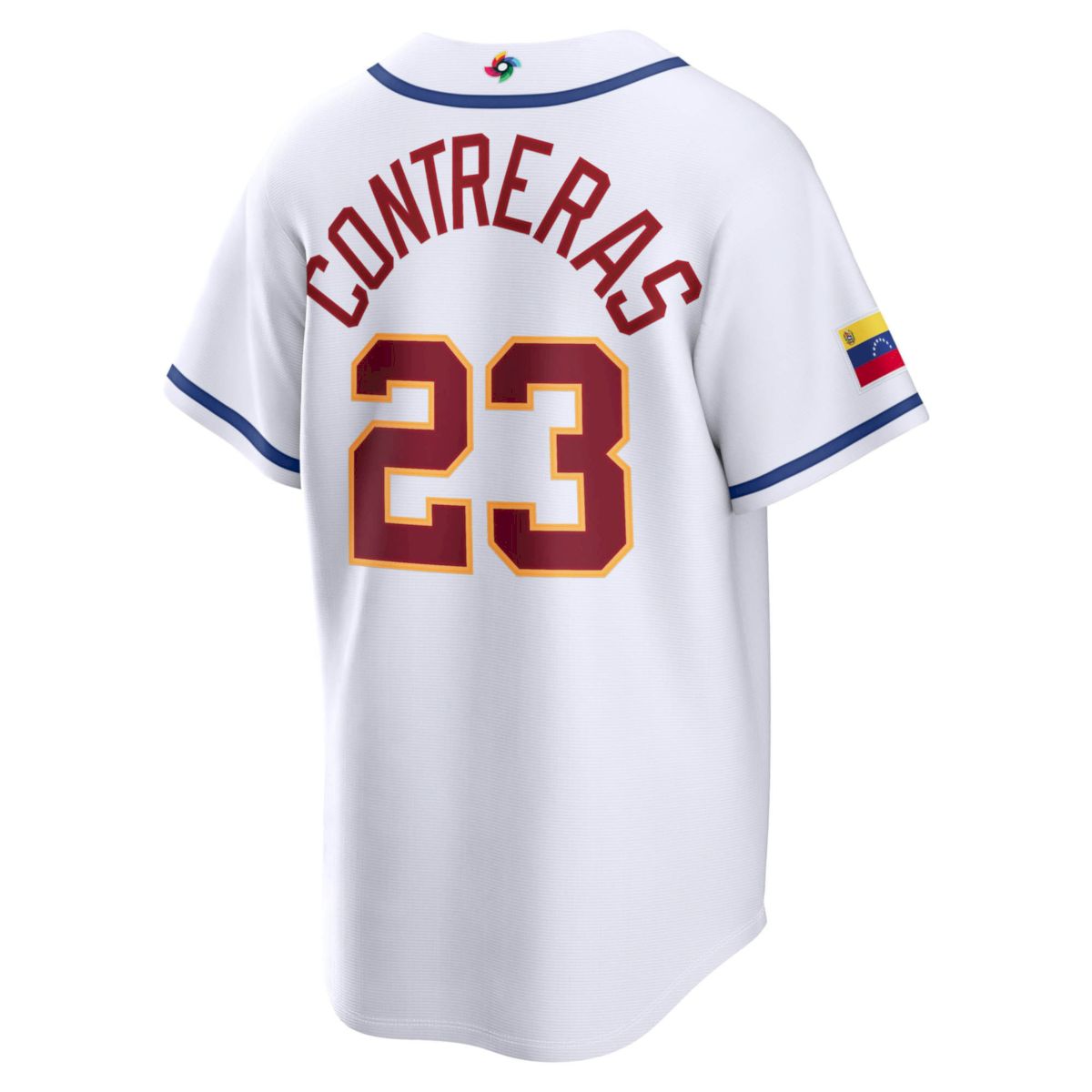 William Contreras Venezuela Baseball 2026 World Baseball Classic White Home Jersey – All Stitched - Image 3