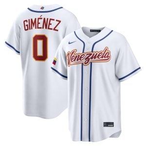 Andrés Giménez Venezuela Baseball 2026 World Baseball Classic White Home Jersey – All Stitched