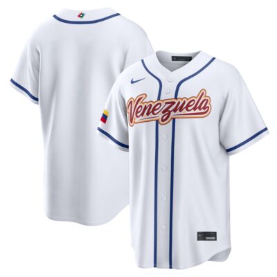 Venezuela Baseball 2026 World Baseball Classic White Home Jersey – All Stitched