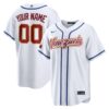 Custom Venezuela Baseball 2026 World Baseball Classic White Home Jersey – All Stitched