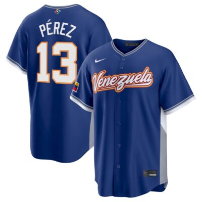 Salvador Pérez Venezuela Baseball 2026 World Baseball Classic Royal Road Jersey – All Stitched