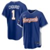 Jackson Chourio Venezuela Baseball 2026 World Baseball Classic Royal Road Jersey – All Stitched