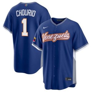 Jackson Chourio Venezuela Baseball 2026 World Baseball Classic Royal Road Jersey – All Stitched