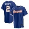 Luis Arraez Venezuela Baseball 2026 World Baseball Classic Royal Road Jersey – All Stitched