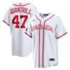 Cal Quantrill Canada Baseball 2026 World Baseball Classic White Home Jersey – All Stitched