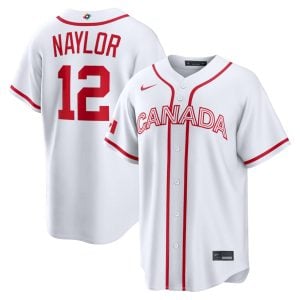 Josh Naylor Canada Baseball 2026 World Baseball Classic White Home Jersey – All Stitched