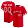 Custom Canada Baseball 2026 World Baseball Classic Red Road Jersey – All Stitched