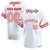 Custom Canada Baseball 2026 World Baseball Classic White Limited Jersey – All Stitched