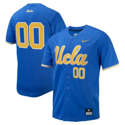 Custom UCLA Bruins Baseball Blue Home Jersey – All Stitched