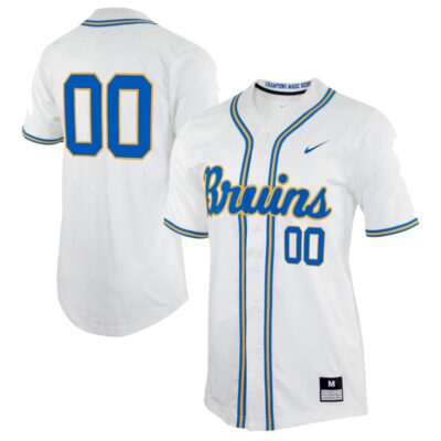 Custom UCLA Bruins Baseball White Away Jersey – All Stitched