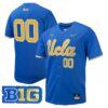 Custom UCLA Bruins Baseball Blue Home Jersey w/ B1G Patch – All Stitched