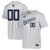 Custom Georgia Tech Yellow Jackets Baseball White Pinstripe Jersey - All Stitched