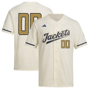 Custom Georgia Tech Yellow Jackets Baseball Gold Standard Jersey - All Stitched