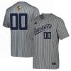 Custom Georgia Tech Yellow Jackets Baseball Grey Pinstripe Jersey - All Stitched