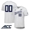 Custom Georgia Tech Yellow Jackets Baseball White Home Jersey w/ ACC Patch - All Stitched
