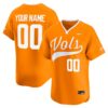 Custom Tennessee Volunteers Baseball Tennessee Orange Limited Jersey - All Stitched