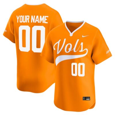 Custom Tennessee Volunteers Baseball Tennessee Orange Limited Jersey - All Stitched