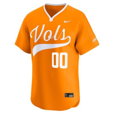 Alternative view of Custom Tennessee Volunteers Baseball Tennessee Orange Limited Jersey - All Stitched