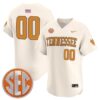Custom Tennessee Volunteers Baseball Natural Limited Jersey w/ SEC Patch - All Stitched