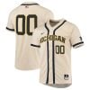 Custom Michigan Wolverines Baseball Natural Jersey - All Stitched