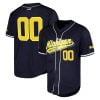 Custom Michigan Wolverines Baseball Navy Retro Jersey - All Stitched