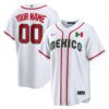 Custom Mexico Baseball 2026 World Baseball Classic White Limited Jersey – All Stitched