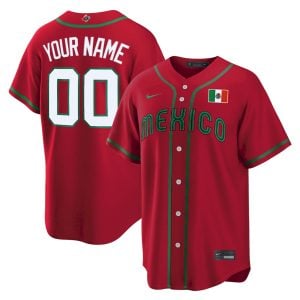Custom Mexico Baseball 2026 World Baseball Classic Red Limited Jersey – All Stitched
