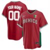 Custom Mexico Baseball 2026 World Baseball Classic Red Alternate Limited Jersey – All Stitched