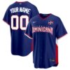 Custom Dominican Republic Baseball 2026 World Baseball Classic Royal Limited Jersey – All Stitched
