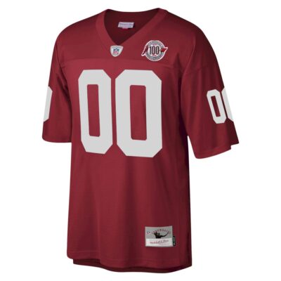 Alternative view of Custom Arizona Cardinals 100th Anniversary Cardinal Throwback Jersey - All Stitched