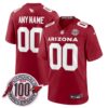 Custom Arizona Cardinals 100th Anniversary Cardinal Game Jersey - All Stitched
