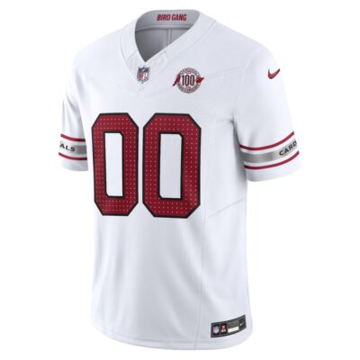 Alternative view of Custom Arizona Cardinals 100th Anniversary White Vapor F.U.S.E Limited Jersey - All Stitched