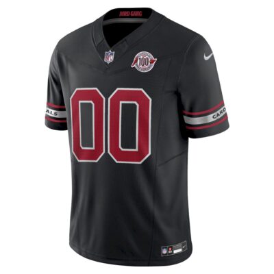 Alternative view of Custom Arizona Cardinals 100th Anniversary Black Vapor F.U.S.E Limited Jersey - All Stitched