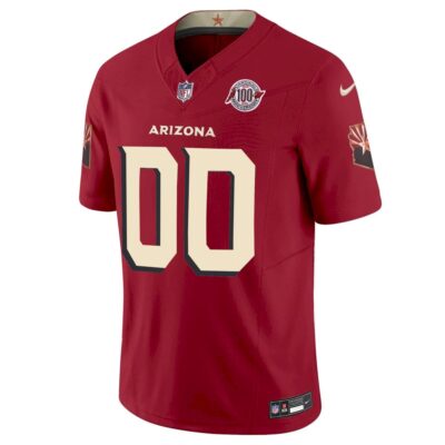 Alternative view of Custom Arizona Cardinals 100th Anniversary Cardinal Rivalries Vapor F.U.S.E Limited Jersey - All Stitched