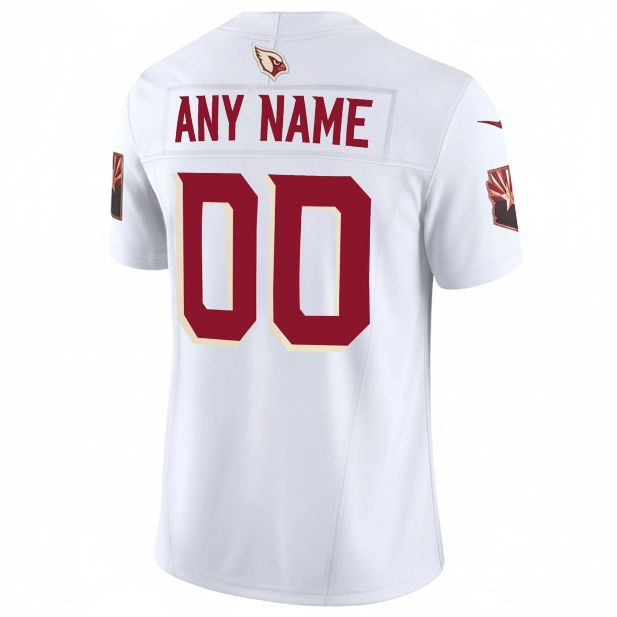Custom Arizona Cardinals 100th Anniversary White Rivalries Vapor F.U.S.E Limited Jersey - All Stitched - Image 3