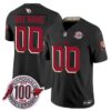 Custom Arizona Cardinals 100th Anniversary Black Rivalries Vapor F.U.S.E Limited Jersey - All Stitched