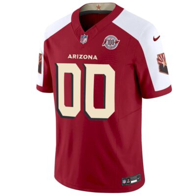 Alternative view of Custom Arizona Cardinals 100th Anniversary Alternate Cardinal Rivalries Vapor F.U.S.E Limited Jersey - All Stitched